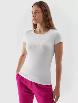 Футболка узкого кроя 4F, белый