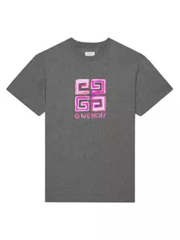 Футболка узкого кроя 4G Givenchy, цвет titanium