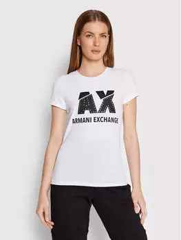 Футболка узкого кроя Armani Exchange, белый
