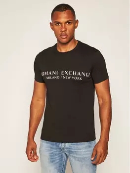 Футболка узкого кроя Armani Exchange, черный