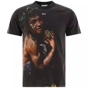 Футболка узкого кроя Bacchus Off-White, черный