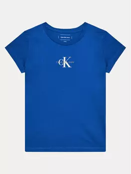 Футболка узкого кроя Calvin Klein Jeans, синий