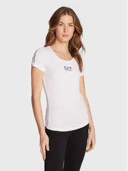 Футболка узкого кроя Ea7 Emporio Armani, белый