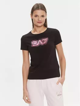 Футболка узкого кроя Ea7 Emporio Armani, черный