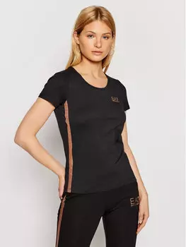 Футболка узкого кроя Ea7 Emporio Armani, черный