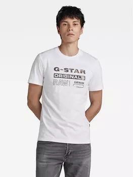 Футболка узкого кроя G-Star Raw, белый