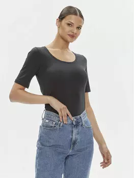 Футболка узкого кроя Gant, черный
