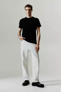 Футболка узкого кроя H&M, черный