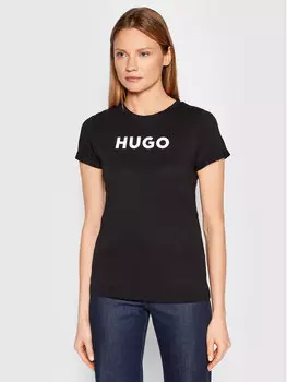 Футболка узкого кроя Hugo, черный