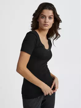 Футболка узкого кроя Ichi, черный