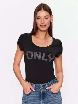 Футболка узкого кроя Only, черный