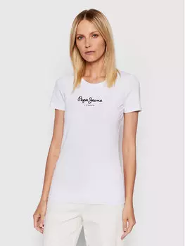 Футболка узкого кроя Pepe Jeans, белый
