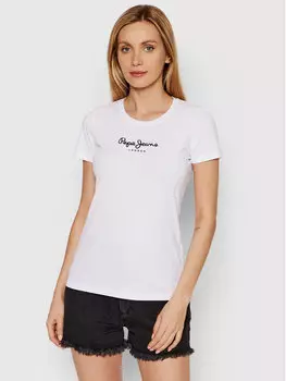 Футболка узкого кроя Pepe Jeans, белый