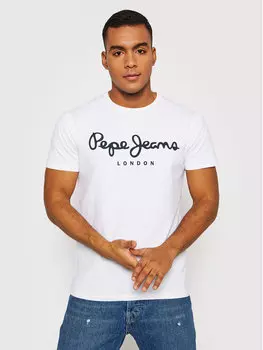 Футболка узкого кроя Pepe Jeans, белый