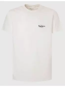 Футболка узкого кроя Pepe Jeans, белый