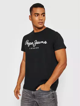 Футболка узкого кроя Pepe Jeans, черный