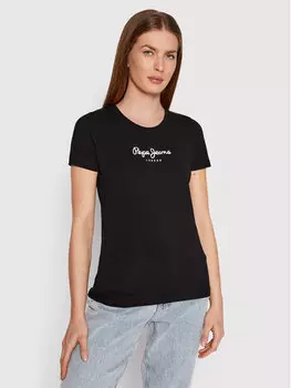 Футболка узкого кроя Pepe Jeans, черный