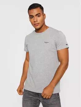 Футболка узкого кроя Pepe Jeans, серый
