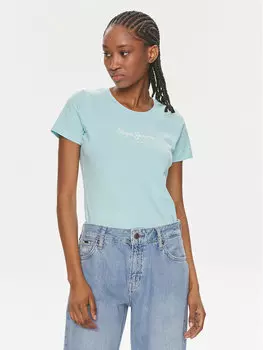 Футболка узкого кроя Pepe Jeans, синий