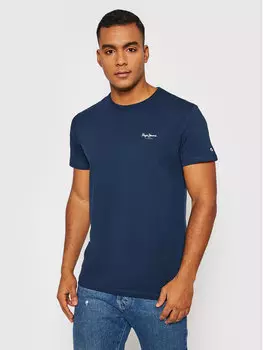 Футболка узкого кроя Pepe Jeans, синий