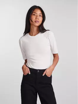 Футболка узкого кроя Pieces, белый