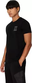 Футболка узкого кроя с логотипом AX Armani Exchange, черный
