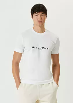 Футболка узкого кроя с логотипом Givenchy, белый