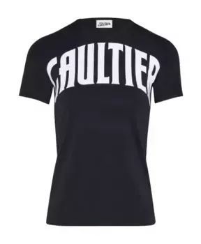 Футболка узкого кроя с логотипом It Jean Paul Gaultier, черный