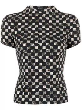 Футболка узкого кроя с монограммой MISBHV, черный