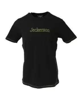 Футболка узкого кроя с принтом S Jeckerson, черный