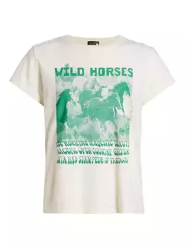 Футболка узкого кроя с рисунком The Boxy Goodie Goodie Mother, цвет wild horses