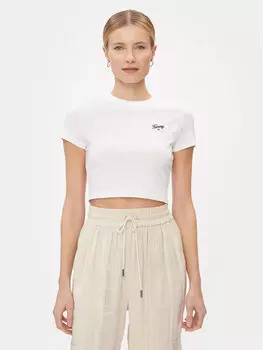 Футболка узкого кроя Tommy Jeans, белый
