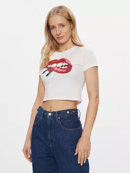 Футболка узкого кроя Tommy Jeans, белый