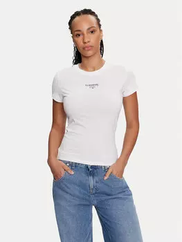 Футболка узкого кроя Tommy Jeans, белый