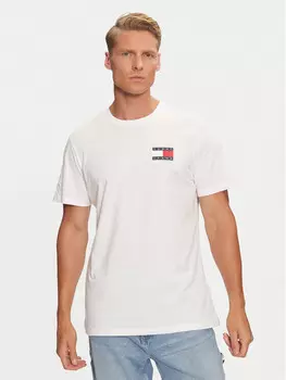Футболка узкого кроя Tommy Jeans, белый