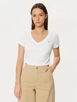 Футболка узкого кроя Tommy Jeans, белый