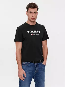 Футболка узкого кроя Tommy Jeans, черный