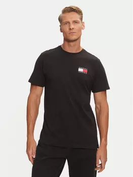 Футболка узкого кроя Tommy Jeans, черный