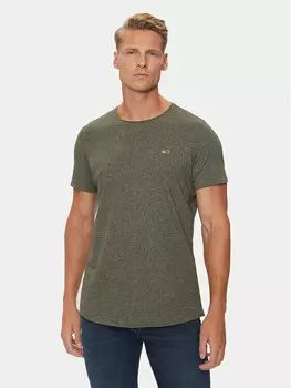 Футболка узкого кроя Tommy Jeans, хаки