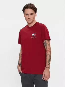 Футболка узкого кроя Tommy Jeans, красный