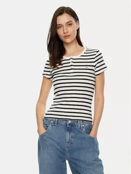 Футболка узкого кроя Tommy Jeans, мультиколор