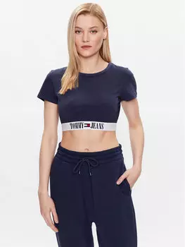 Футболка узкого кроя Tommy Jeans, синий