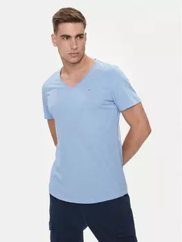 Футболка узкого кроя Tommy Jeans, синий