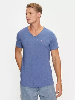 Футболка узкого кроя Tommy Jeans, синий