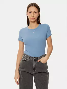 Футболка узкого кроя Tommy Jeans, синий