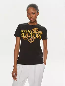 Футболка узкого кроя Versace Jeans Couture, черный