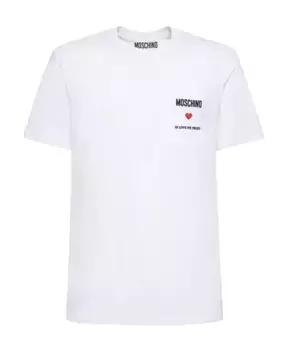Футболка «В любви которой мы доверяем» Moschino, белый