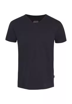 Футболка, V-образный вырез, прямого кроя, мужская JOCKEY, темно-синий