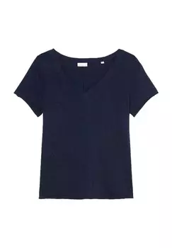 Футболка, V-образный вырез, задний шов, женская Marc O'Polo DENIM, цвет 834 Scandinavian