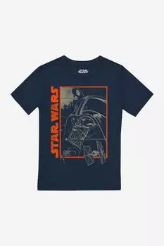Футболка Vader Outline для мальчиков Star Wars, синий
